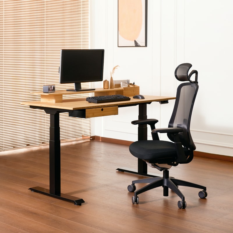 FLEXSPOT 竹　天板 120×60cm Bamboo Standing Desk | FlexiSpot